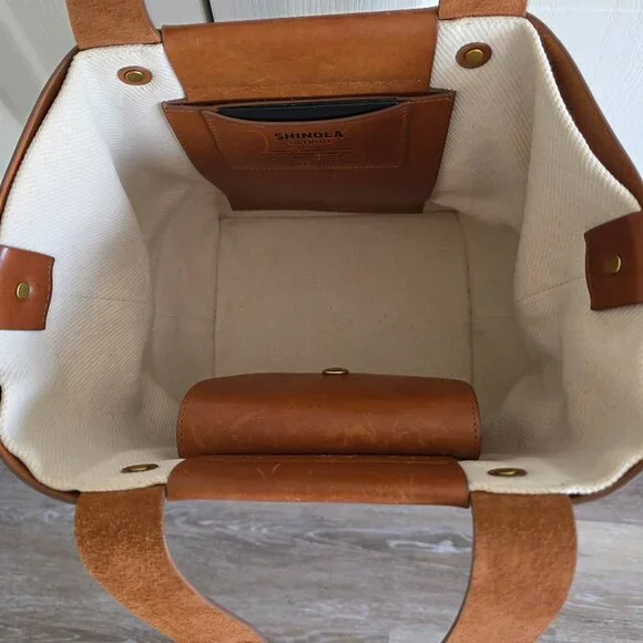 Shinola Bixby Leather Basket Bag - Picture 3 of 7